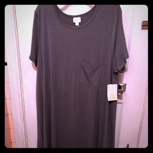 SOLD LuLaRoe 3xl Solid Dark Grey Carly NWT